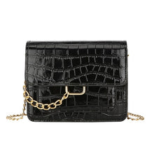 Load image into Gallery viewer, Women Serpentine Messenger Bag Small Square Ladies Snakeskin Chain PU Leather Shoulder Crossbody Handbag Purse
