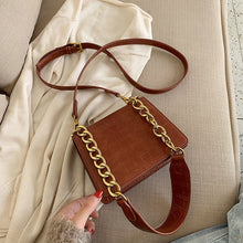Load image into Gallery viewer, Stone Pattern PU Leather Shoulder Simple Bags For Women 2020 Chain Mini Fashion Travel Handbags and Purses Cross Body Bag
