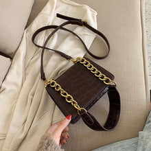 Load image into Gallery viewer, Stone Pattern PU Leather Shoulder Simple Bags For Women 2020 Chain Mini Fashion Travel Handbags and Purses Cross Body Bag
