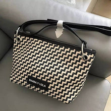 Load image into Gallery viewer, bimbaylola brand women's messenger bag wide shoulder strap word one shoulder messenger bag ladies small square bag ladies bag
