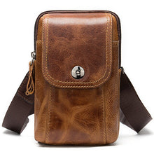 Load image into Gallery viewer, WESTAL men's genuine leather bags men small crossbody bag man handbag men's small/shoulder bag for phone belt sling waist packs
